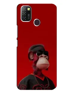 Чохол для Infinix Hot 10 Lite з картинкою «Bored Ape в червоному» Чохол для Infinix Hot 10 Lite з картинкою «Bored Ape в червоному»