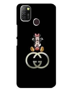 Чехол для Infinix Hot 10 Lite с картинкой «Минни Маус на лого»