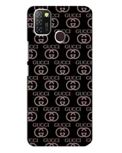 Чехол для Infinix Hot 10 Lite с картинкой «Классическая монограмма Gucci»