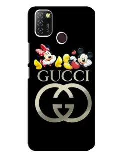 Чехол для Infinix Hot 10 Lite с картинкой «Gucci — герои Disney»