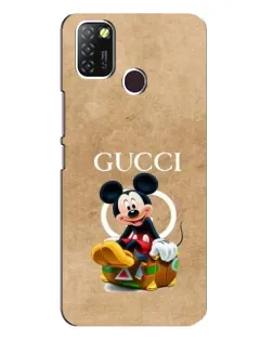 Чехол для Infinix Hot 10 Lite с картинкой «Микки Маус Gucci — крафт»