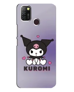 Чехол для Infinix Hot 10 Lite с картинкой «Kuromi — фиолетовый арт»