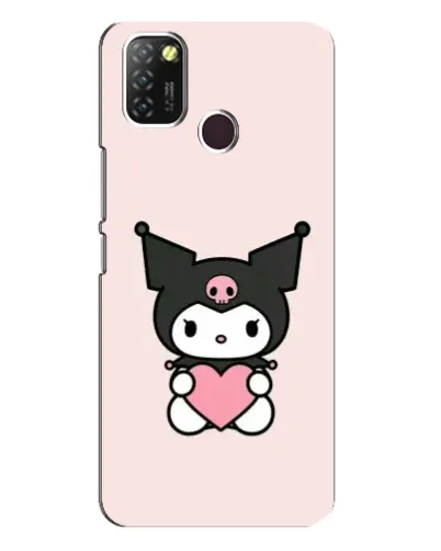 Чехол для Infinix Hot 10 Lite с картинкой «Kuromi и сердце» Чехол для Infinix Hot 10 Lite с картинкой «Kuromi и сердце»