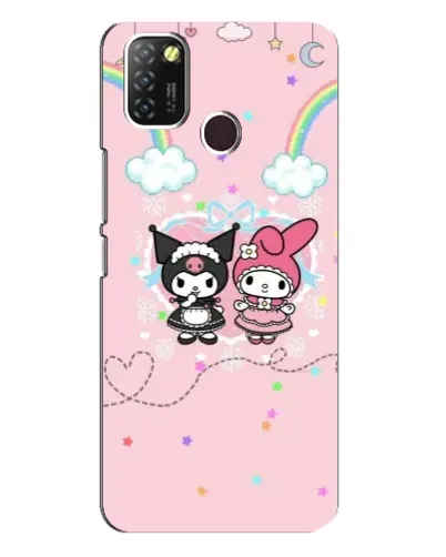 Чехол для Infinix Hot 10 Lite с картинкой «My Melody и Kuromi» Чехол для Infinix Hot 10 Lite с картинкой «My Melody и Kuromi»