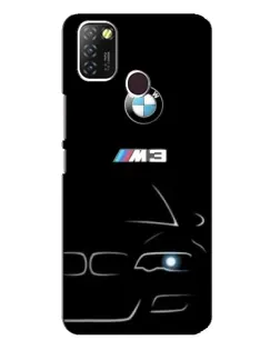 Чехол для Infinix Hot 10 Lite с картинкой «Минималистичный принт BMW M3»