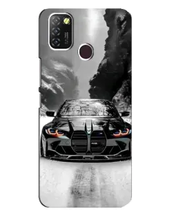 Чехол для Infinix Hot 10 Lite с картинкой «BMW — акварельный дрифт»