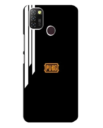 Чехол для Infinix Hot 10 Lite с картинкой «PUBG — вертикальные линии»