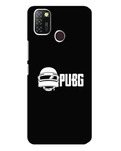 Чехол для Infinix Hot 10 Lite с картинкой «PUBG — классический лого»