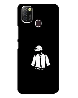 Чехол для Infinix Hot 10 Lite с картинкой «PUBG — белый шлем»