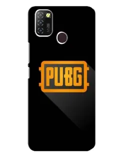 Чехол для Infinix Hot 10 Lite с картинкой «PUBG — рамка лого»