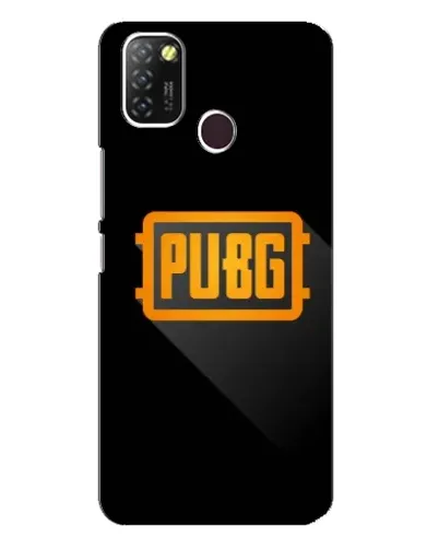 Чехол для Infinix Hot 10 Lite с картинкой «PUBG — рамка лого»