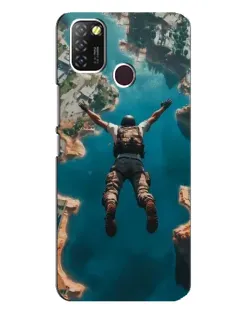 Чехол для Infinix Hot 10 Lite с картинкой «PUBG — свободное падение»