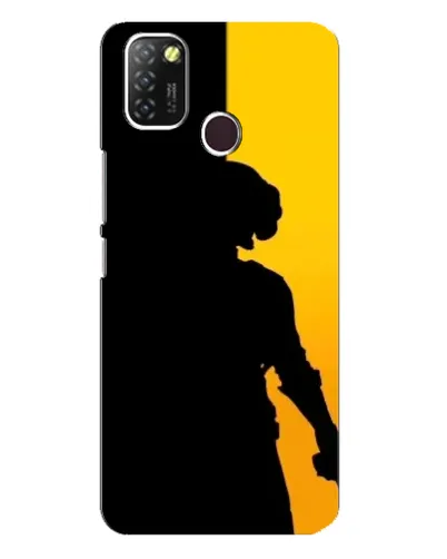 Чехол для Infinix Hot 10 Lite с картинкой «Тень воина PUBG»