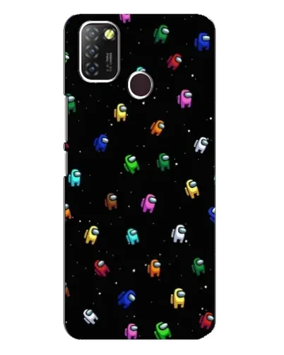 Чехол для Infinix Hot 10 Lite с картинкой «Экипаж Among Us»