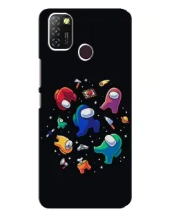 Чехол для Infinix Hot 10 Lite с картинкой «Among Us космос»
