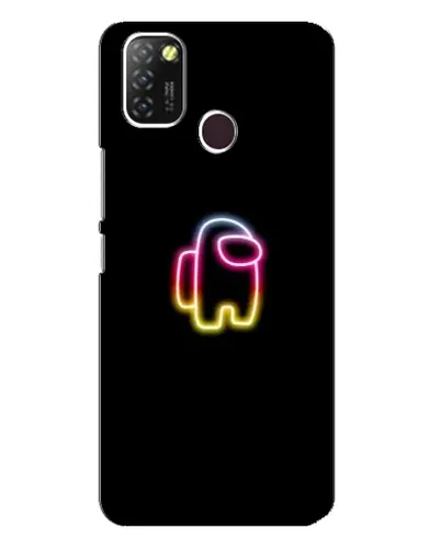 Чехол для Infinix Hot 10 Lite с картинкой «Among Us градиент»