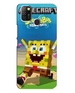 Чехол для Infinix Hot 10 Lite с картинкой «Губка Боб Minecraft» Чехол для Infinix Hot 10 Lite с картинкой «Губка Боб Minecraft»