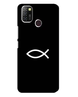Чохол для Infinix Hot 10 Lite з картинкою «Символ риби Jesus»