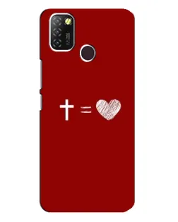 Чохол для Infinix Hot 10 Lite з картинкою «Рівняння любові»