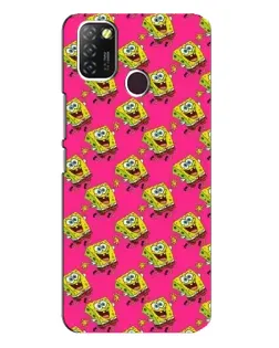 Чехол для Infinix Hot 10 Lite с картинкой «Розовый паттерн»