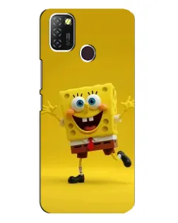 Чехол для Infinix Hot 10 Lite с картинкой «Позитивный Губка Боб»