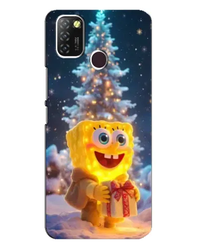 Чехол для Infinix Hot 10 Lite с картинкой «Рождественский Спанч Боб» Чехол для Infinix Hot 10 Lite с картинкой «Рождественский Спанч Боб»