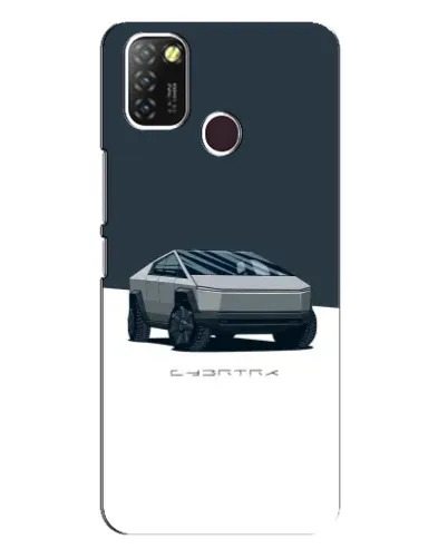 Чехол для Infinix Hot 10 Lite с картинкой «Серебристый Cybertruck Tesla» Чехол для Infinix Hot 10 Lite с картинкой «Серебристый Cybertruck Tesla»