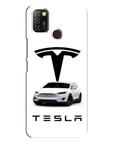 Чехол для Infinix Hot 10 Lite с картинкой «Tesla White Style» Чехол для Infinix Hot 10 Lite с картинкой «Tesla White Style»