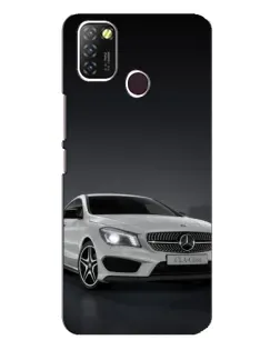 Чехол для Infinix Hot 10 Lite с картинкой «Mercedes AMG GT Silver»