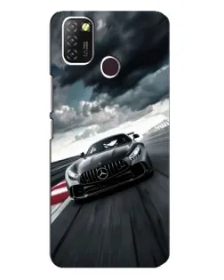 Чехол для Infinix Hot 10 Lite с картинкой «Гоночный Mercedes AMG»