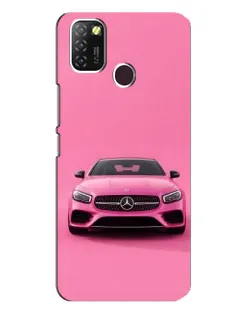 Чохол для Infinix Hot 10 Lite з картинкою «Рожевий Mercedes AMG»