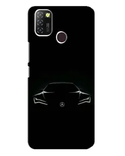 Чохол для Infinix Hot 10 Lite з картинкою «Mercedes — силует авто»