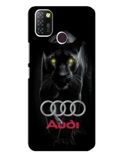 Чехол для Infinix Hot 10 Lite с картинкой «Пантера и Audi»