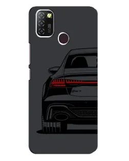 Чехол для Infinix Hot 10 Lite с картинкой «Задняя часть Audi — арт»