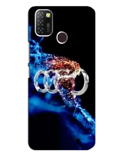 Чехол для Infinix Hot 10 Lite с картинкой «Энергия лого Audi»