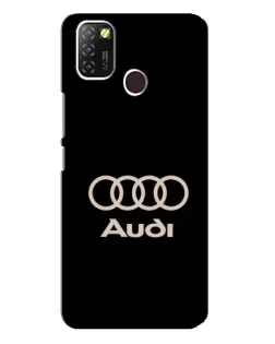 Чехол для Infinix Hot 10 Lite с картинкой «Audi — золотой логотип»