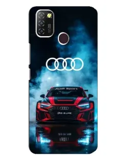 Чехол для Infinix Hot 10 Lite с картинкой «Audi Sport — неон»