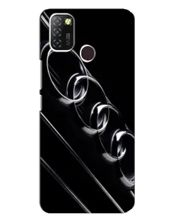 Чехол для Infinix Hot 10 Lite с картинкой «Audi — абстрактные кольца»