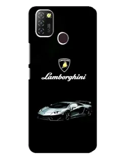 Чехол для Infinix Hot 10 Lite с картинкой «Логотип Lamborghini классика»