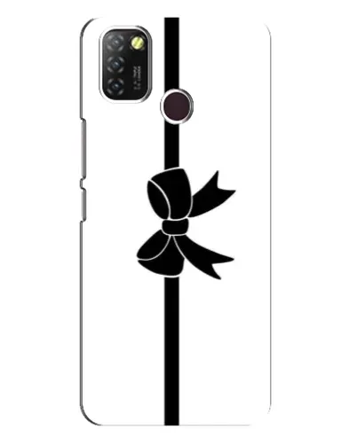 Чехол для Infinix Hot 10 Lite с картинкой «Вертикальный бант»