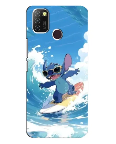 Чохол для Infinix Hot 10 Lite з картинкою «Стіч на хвилі»