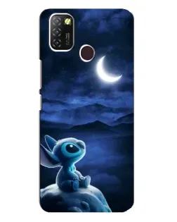 Чехол для Infinix Hot 10 Lite с картинкой «Лунная ночь Стича»