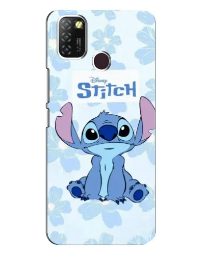 Чохол для Infinix Hot 10 Lite з картинкою «Stitch серед квітів»