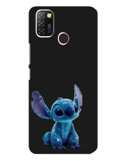 Чехол для Infinix Hot 10 Lite с картинкой «Стич на черном»