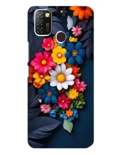 Чехол для Infinix Hot 10 Lite с картинкой «Цветочная феерия»