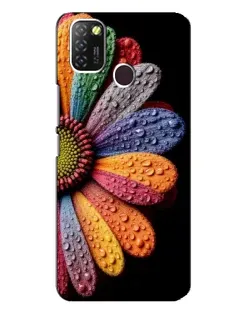 Чехол для Infinix Hot 10 Lite с картинкой «Радужный цветок»