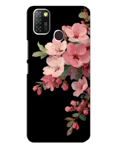 Чехол для Infinix Hot 10 Lite с картинкой «Розовая ветка сакуры»