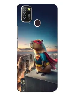 Чохол для Infinix Hot 10 Lite з картинкою «Капі-мен супергерой»