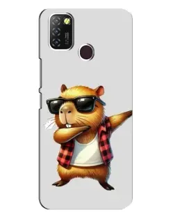 Чохол для Infinix Hot 10 Lite з картинкою «Капібара репер даб»