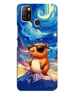 Чохол для Infinix Hot 10 Lite з картинкою «Капібара Ван Гога»